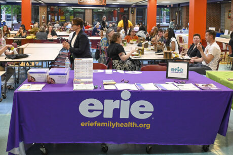 booth for erie family health