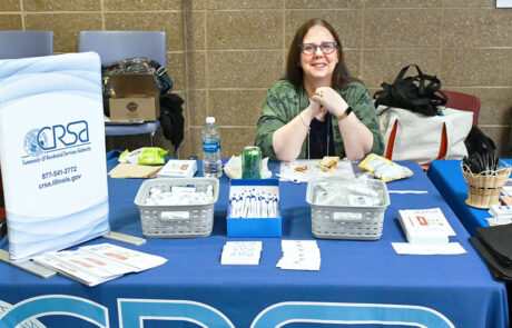 woman at crsa table